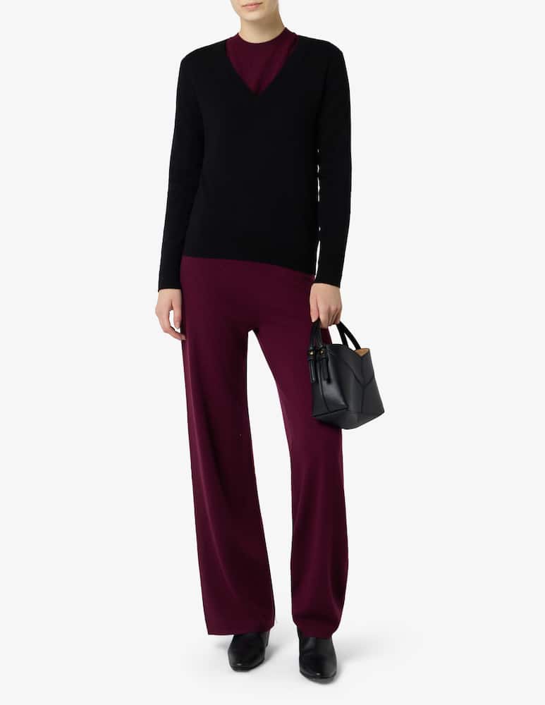 Pure Cashmere Maglione scollo a v basic - immagine 2 Pure Cashmere Maglione scollo a v basic - immagine 2
