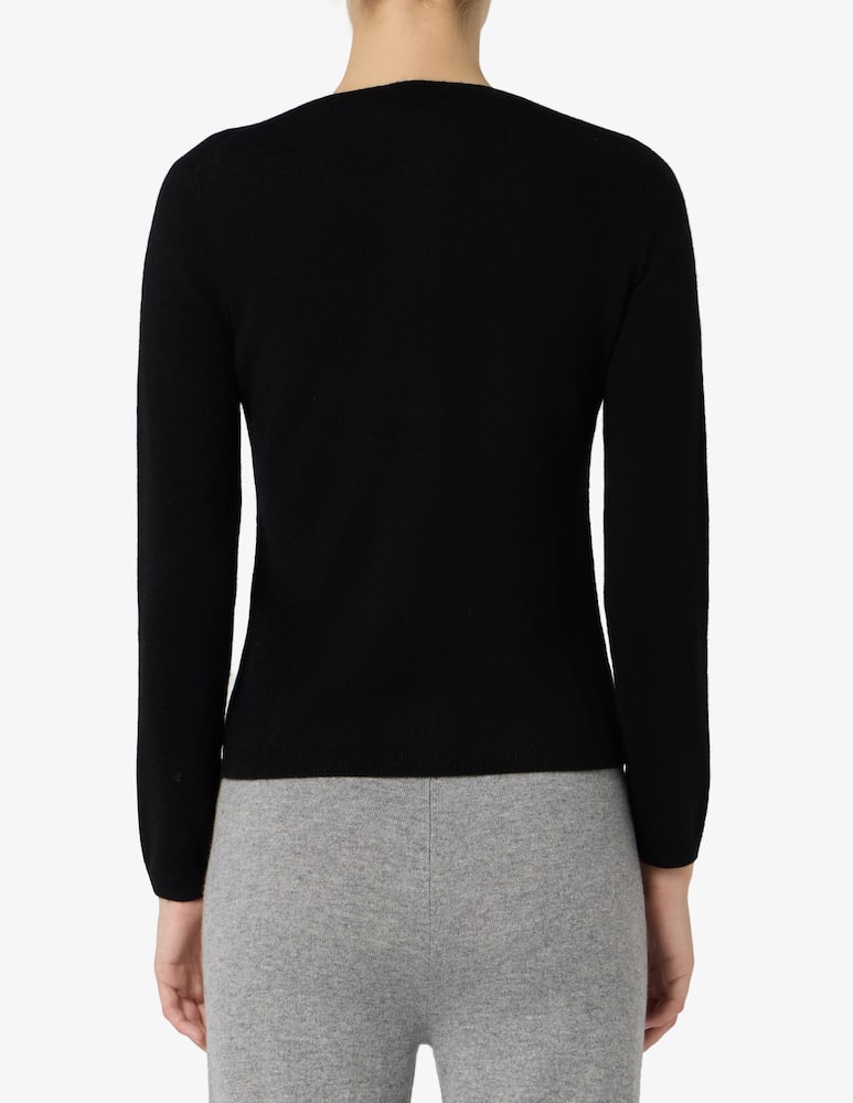 Pure Cashmere Cardigan con collo alla coreana - immagine 3 Pure Cashmere Cardigan con collo alla coreana - immagine 3
