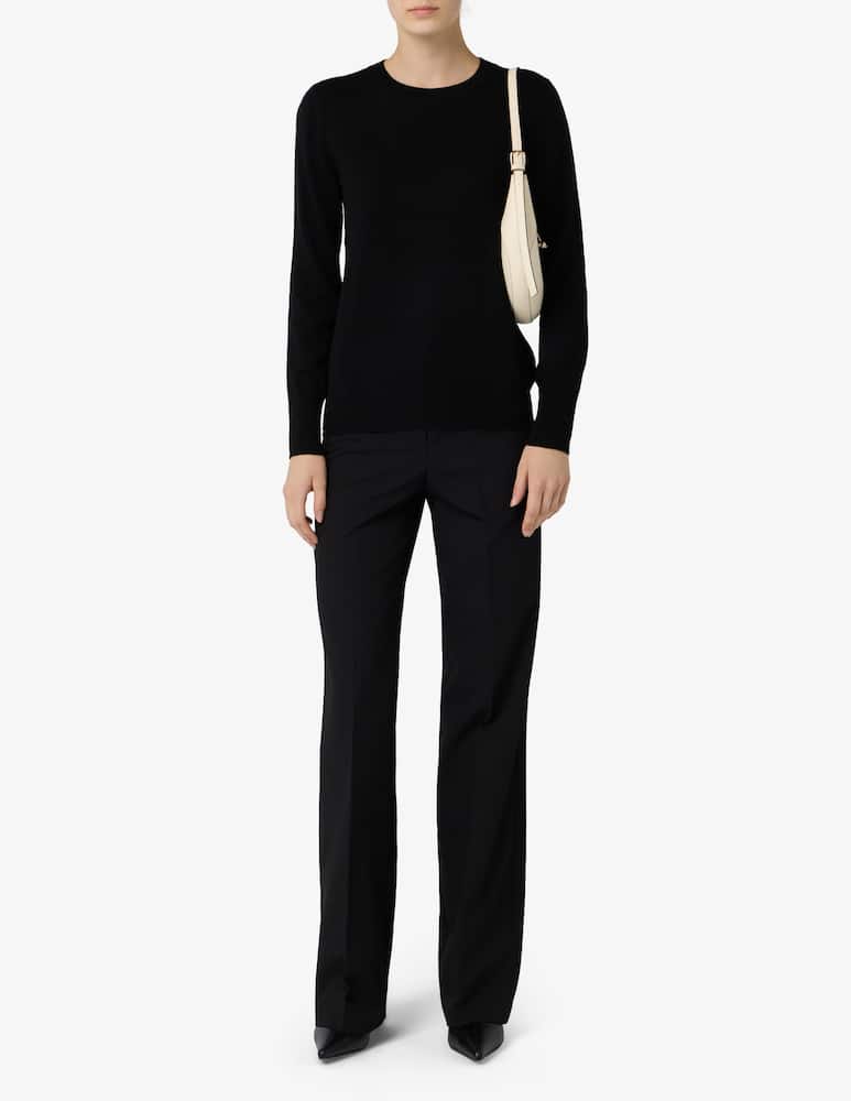 rinascente Pure Cashmere Basic crew neck long sleeve tee