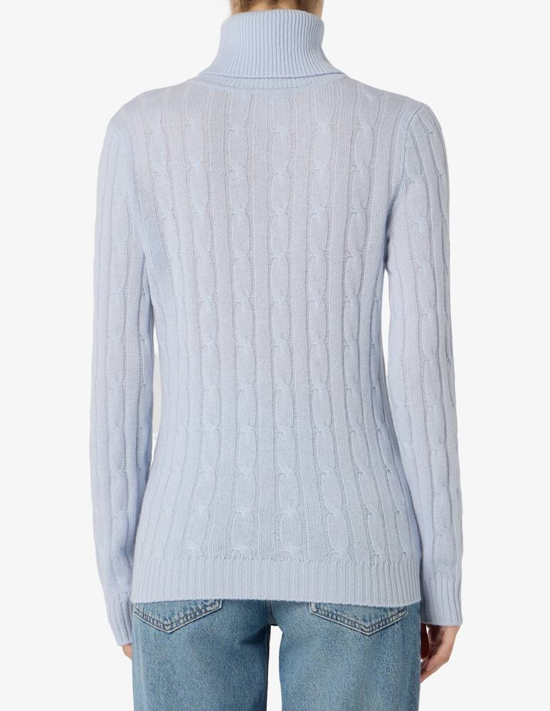 rinascente Pure Cashmere Cable turtleneck jumper