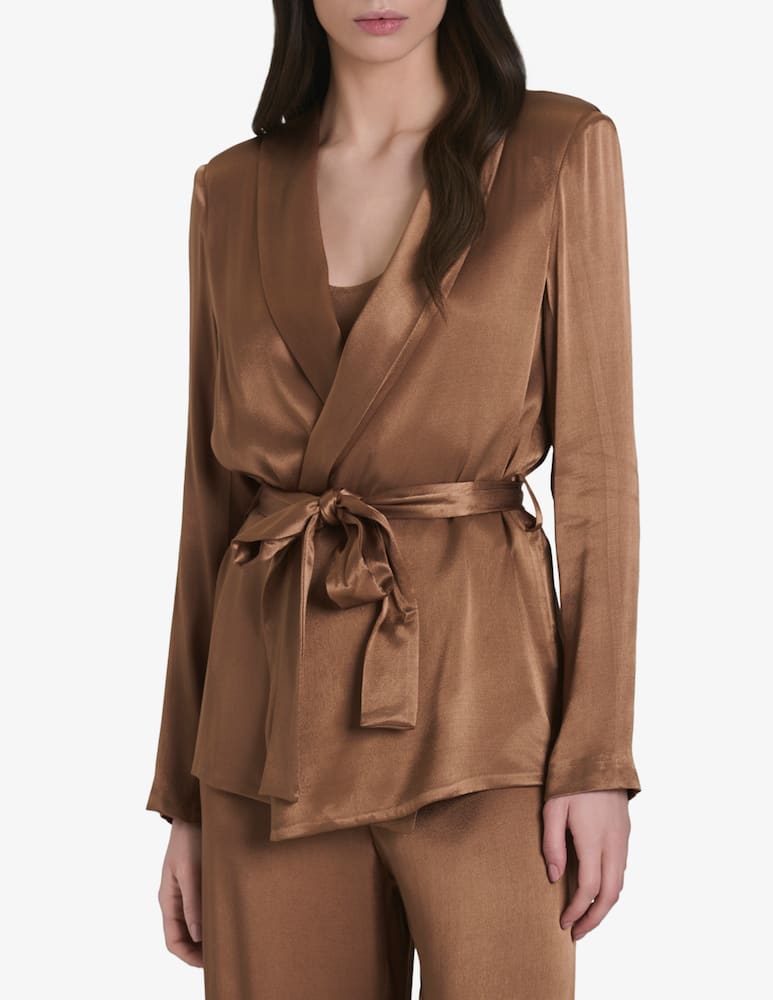 rinascente Face to Face Style Blazer kimono in raso Soraya