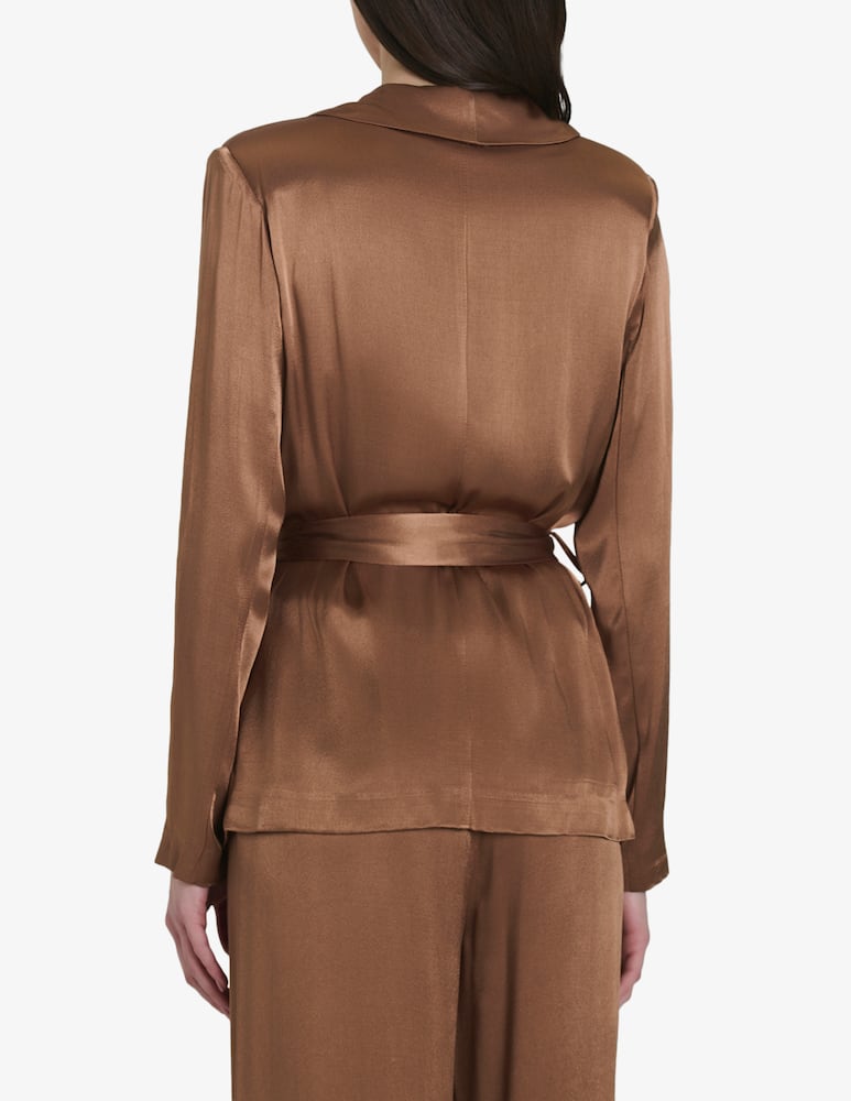 rinascente Face to Face Style Blazer kimono in raso Soraya