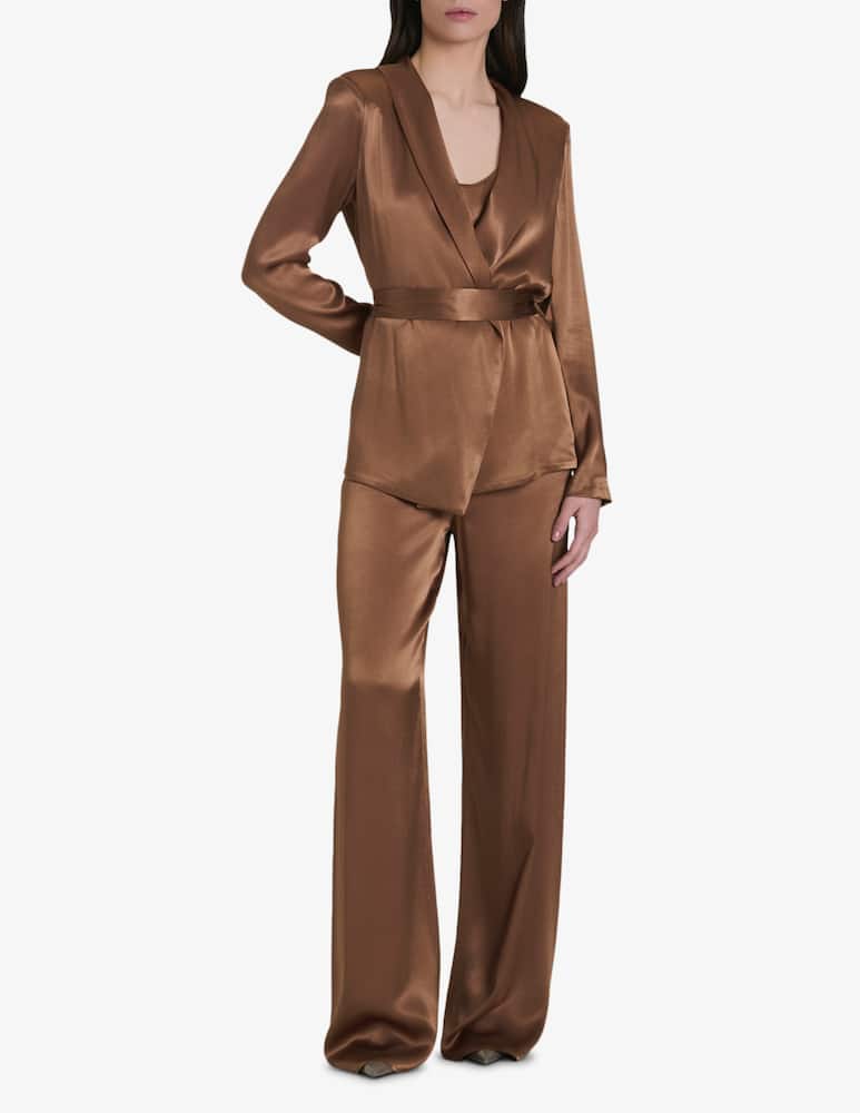 rinascente Face to Face Style Pantaloni palazzo in raso Soraya