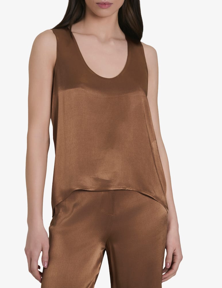 rinascente Face to Face Style Soraya satin blouse