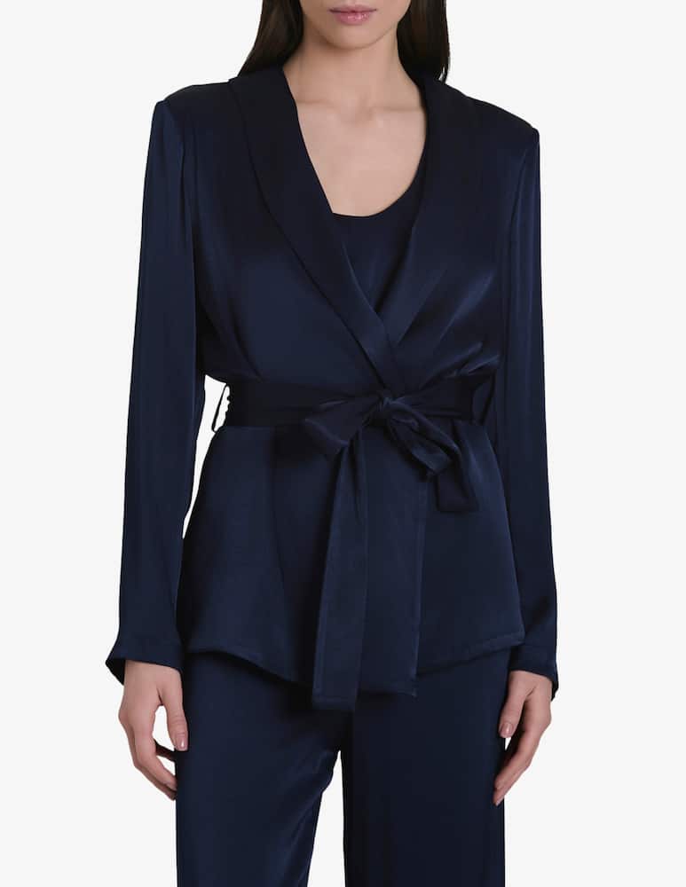 rinascente Face to Face Style Blazer kimono in raso Soraya
