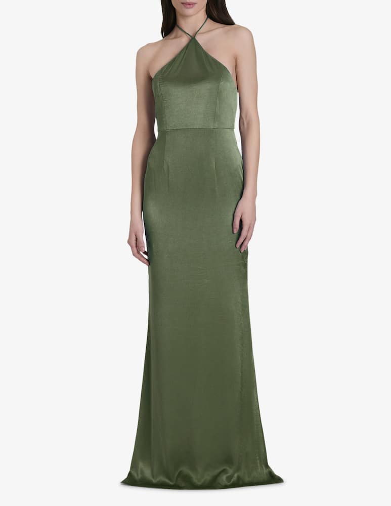 rinascente Face to Face Style Abito lungo in raso Soraya