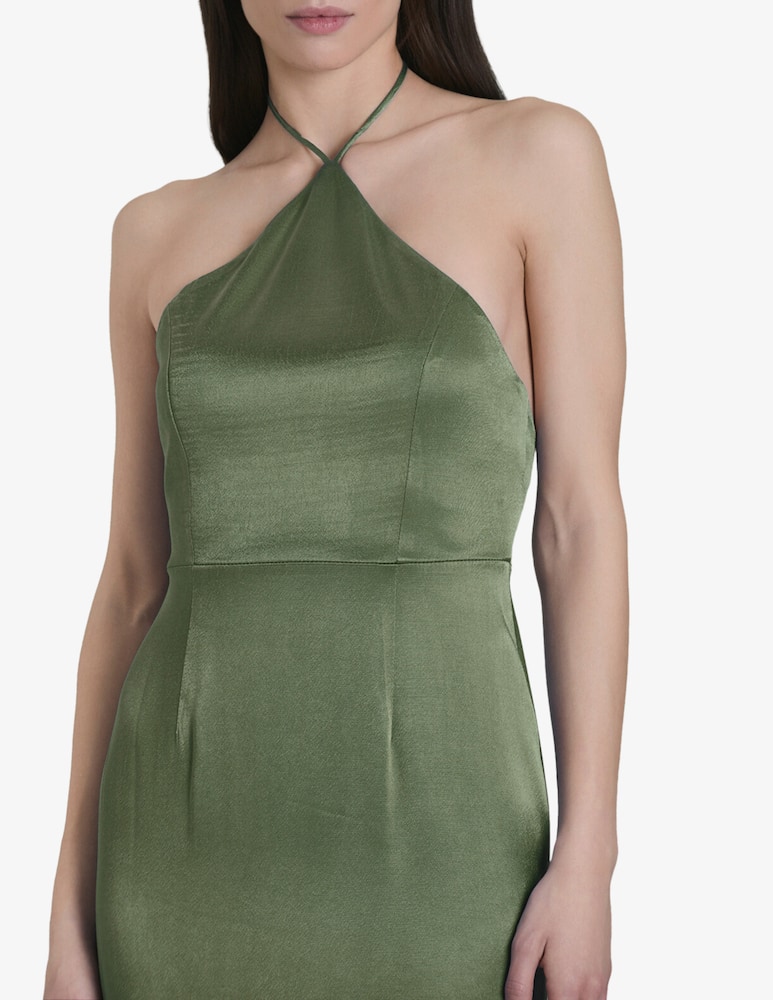 rinascente Face to Face Style Abito lungo in raso Soraya