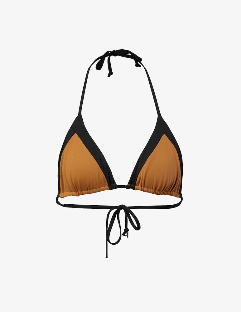 Fisico Top triangolo bikini bicolore reversibile - marrone - immagine 1 Fisico Top triangolo bikini bicolore reversibile - marrone - immagine 1