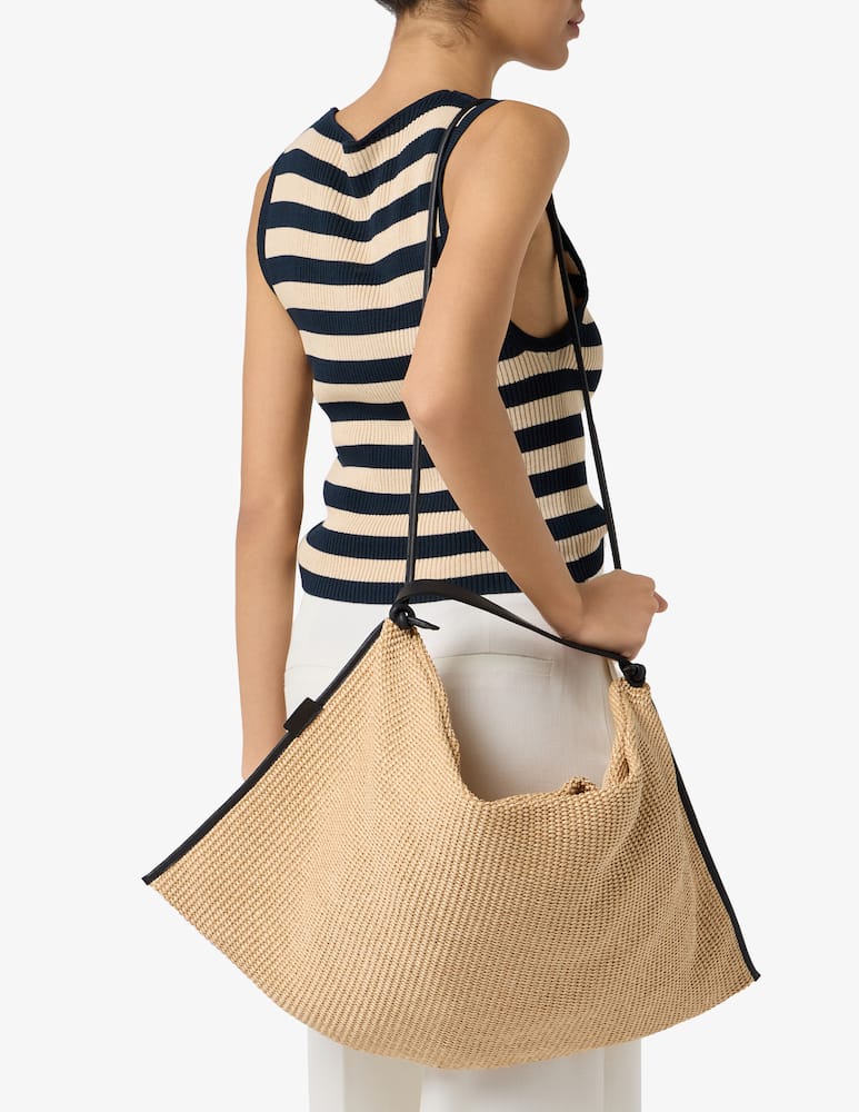 rinascente Arron Borsa hobo in rafia