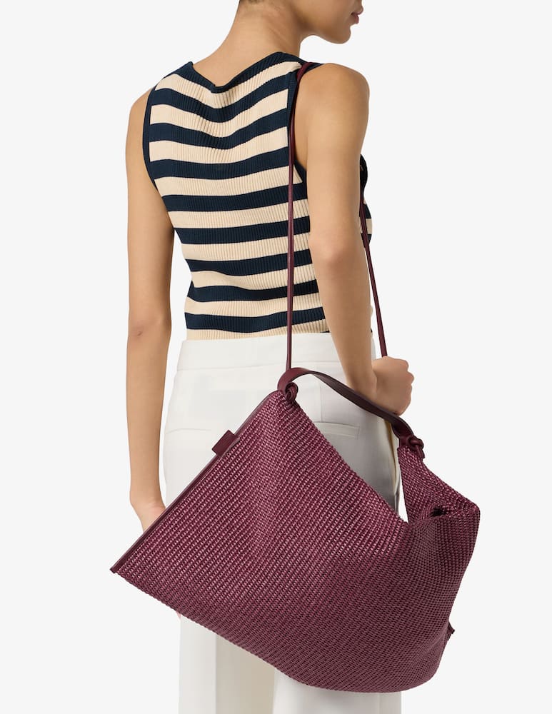 rinascente Arron Borsa hobo a tracolla rafia