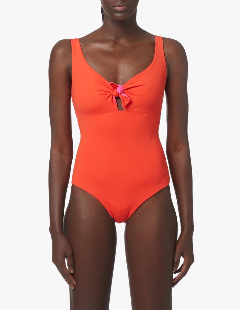 rinascente Fisico Reversible one piece swimsuit - orange