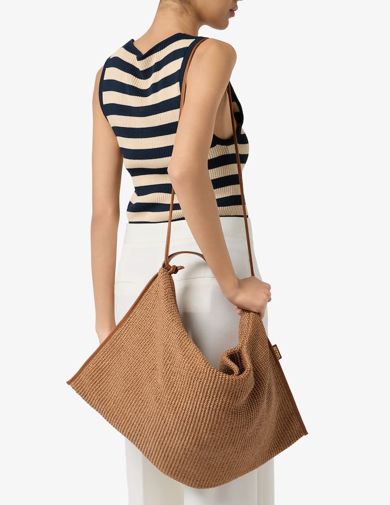 rinascente Arron Borsa hobo a tracolla rafia