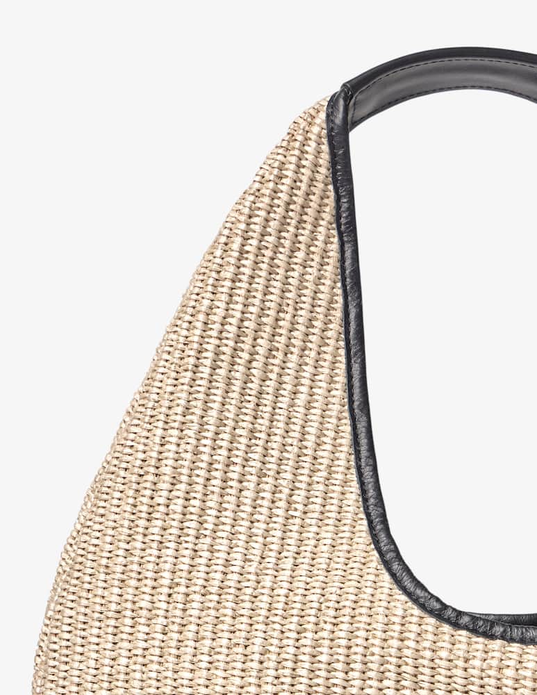 rinascente Arron Borsa hobo in rafia