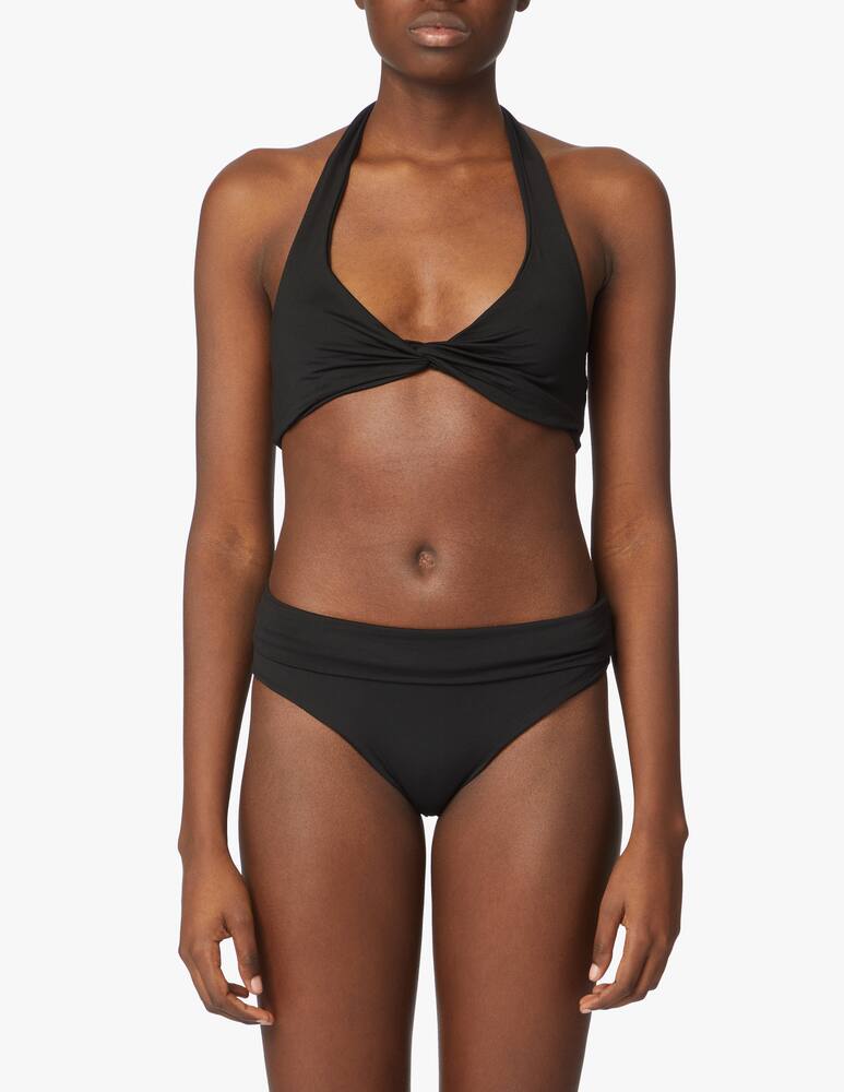 rinascente Fisico Crisscross triangle bikini top - black