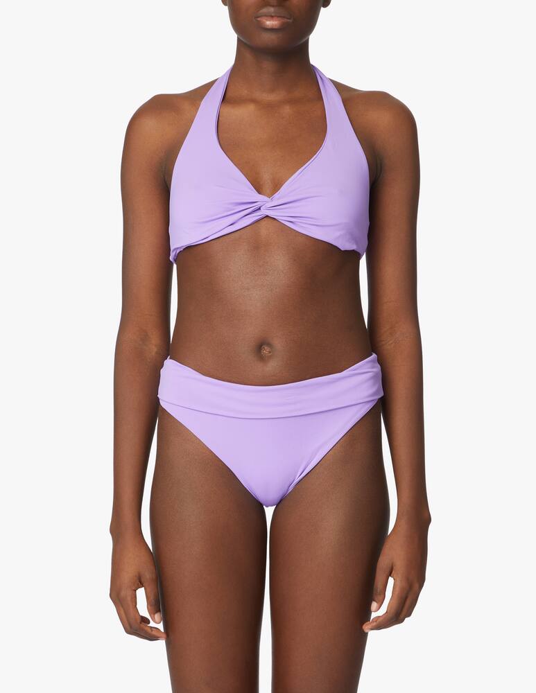 rinascente Fisico Crisscross triangle bikini top - violet
