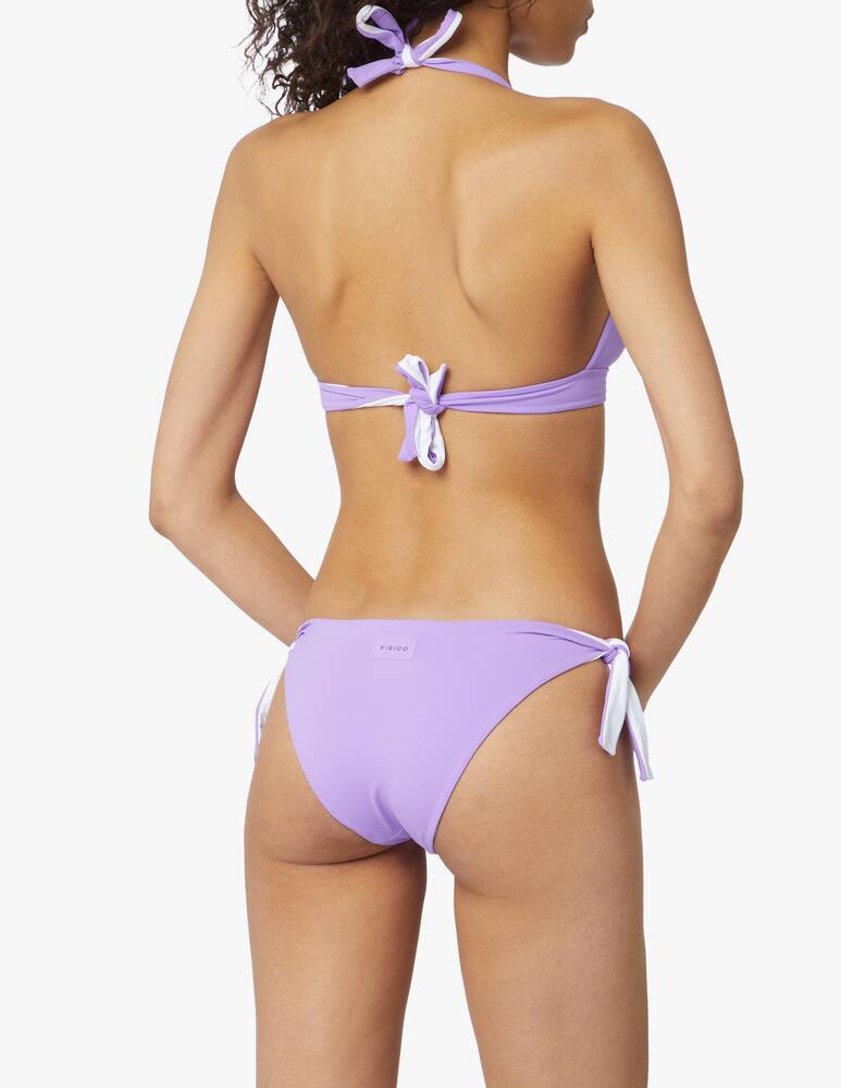 rinascente Fisico Top triangolo bikini reversibile - lilla