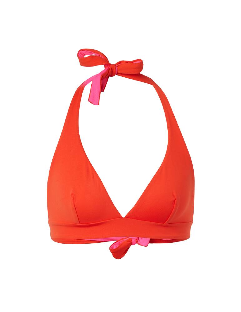 Fisico Reversible triangle bikini top - orange - picture 1 Fisico Reversible triangle bikini top - orange - picture 1