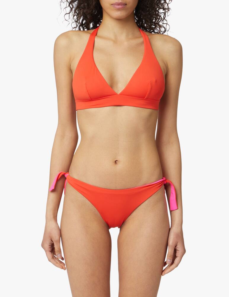 rinascente Fisico Reversible triangle bikini top - orange