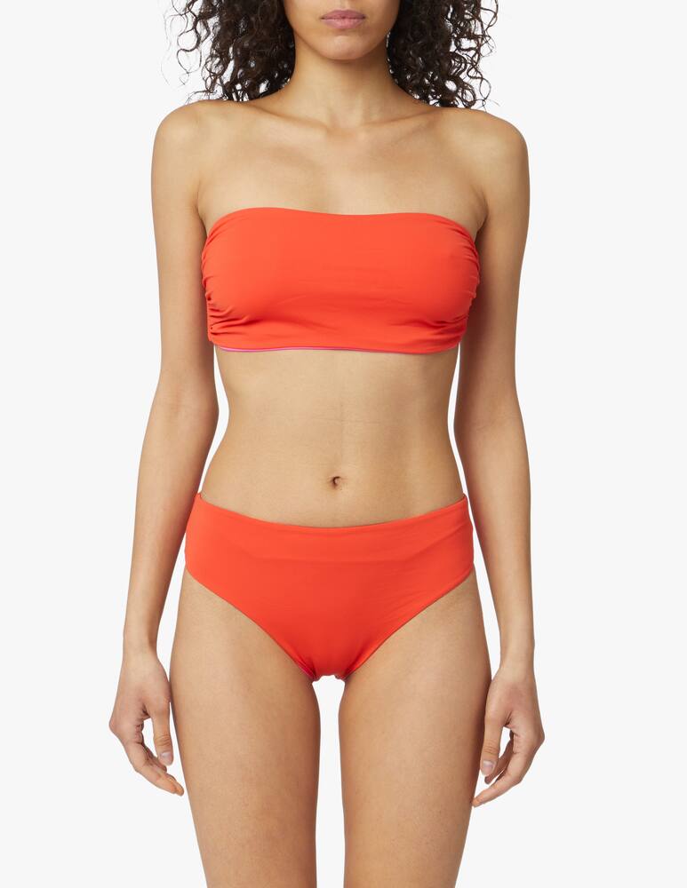 rinascente Fisico Reversible two tone bikini slip - orange