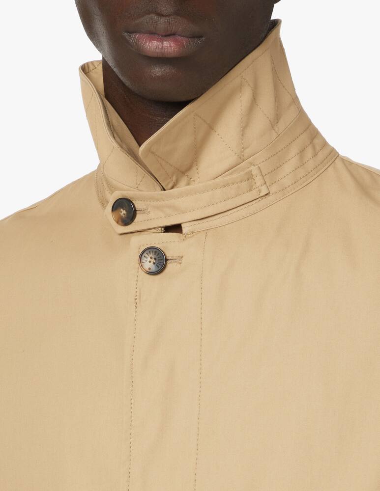 rinascente L'impermeabile Single breast cotton nylon trench - beige