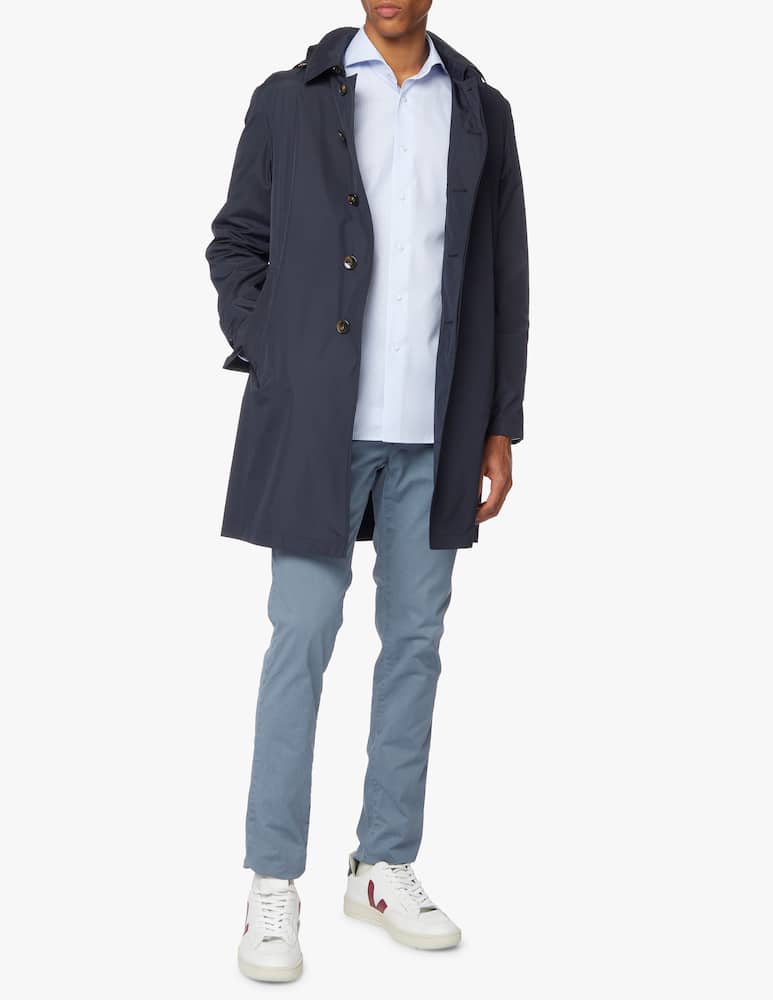 rinascente L'impermeabile Impermeabile tecnico con cappuccio staccabile - blu