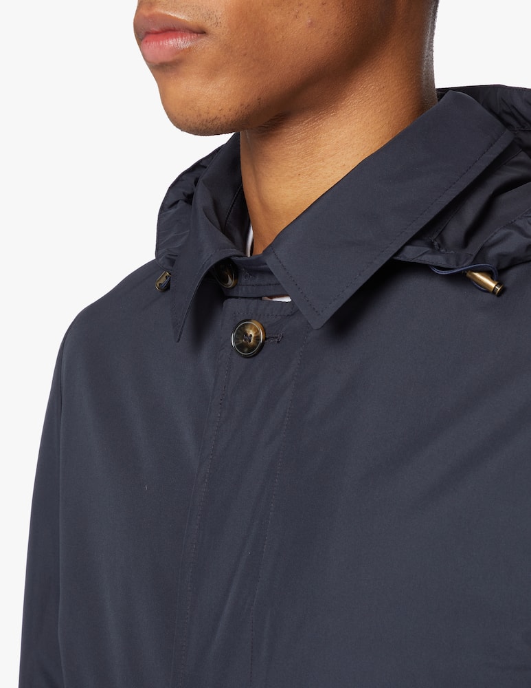 rinascente L'impermeabile Impermeabile tecnico con cappuccio staccabile - blu