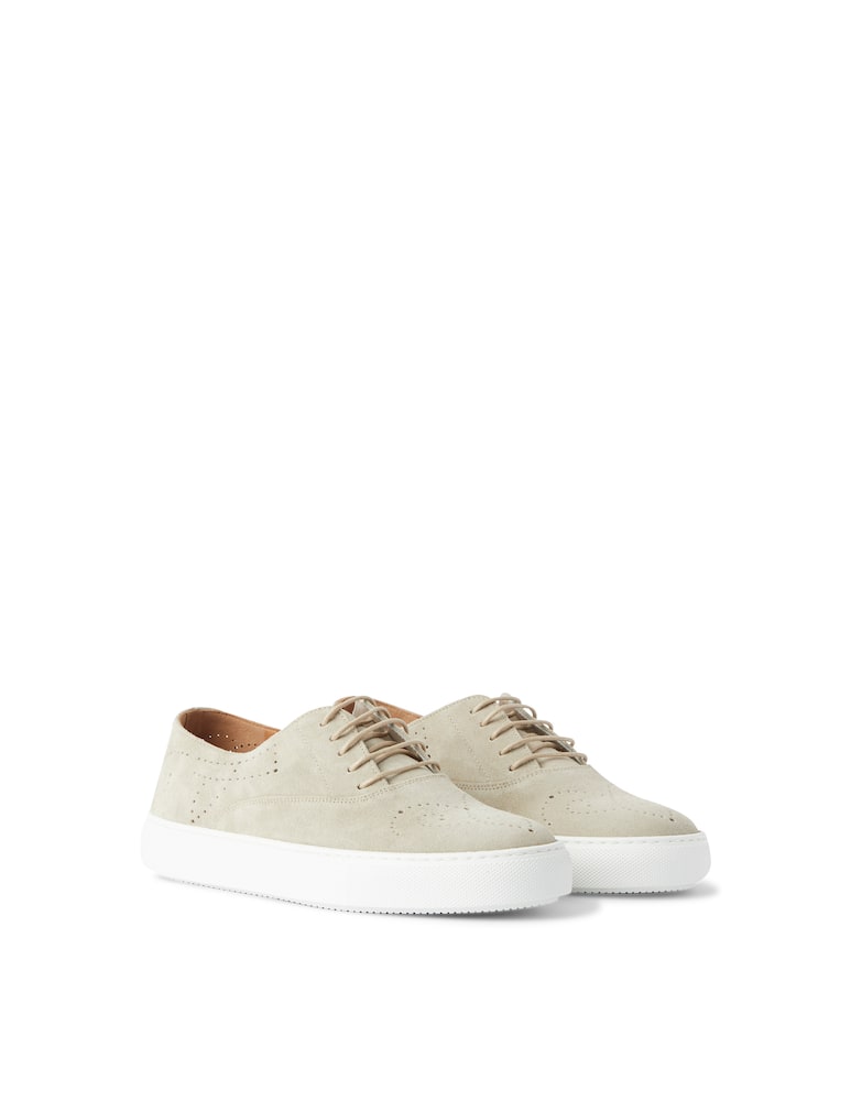 rinascente Fratelli Rossetti No laces hobo suede sneakers - beige