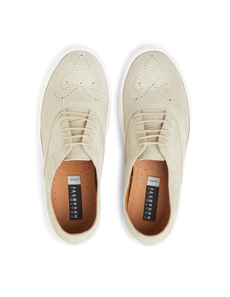 rinascente Fratelli Rossetti No laces hobo suede sneakers - beige
