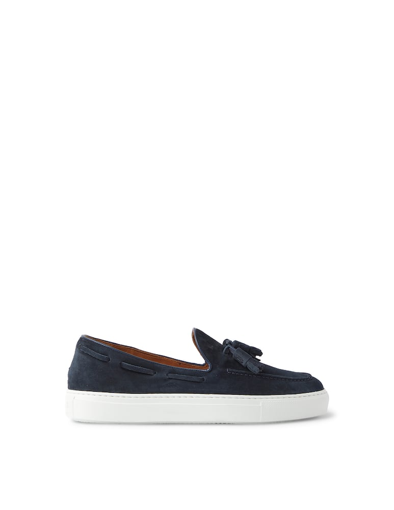 Fratelli Rossetti Suede brera loafers - blue - picture 1 Fratelli Rossetti Suede brera loafers - blue - picture 1