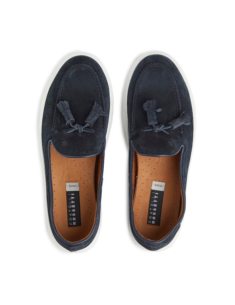 Fratelli Rossetti Suede brera loafers - blue - picture 3 Fratelli Rossetti Suede brera loafers - blue - picture 3