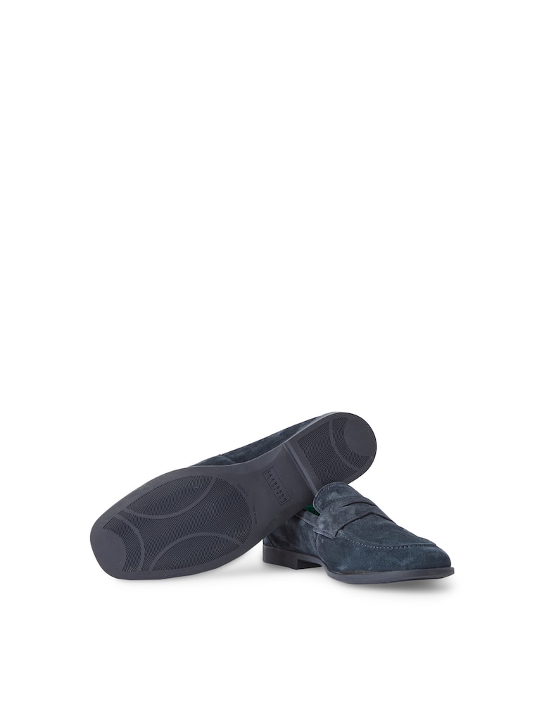 rinascente Fratelli Rossetti Mocassino suede yacht - blu