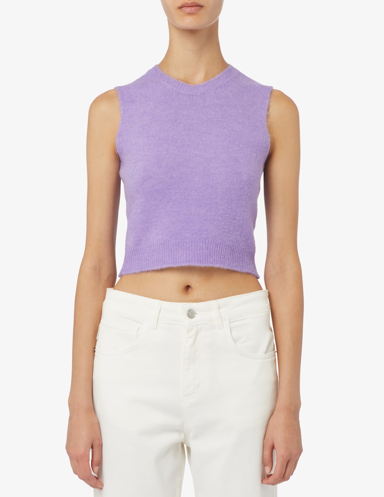 Rinascente Collection Pink Label Gilet crop rasato - immagine 1 Rinascente Collection Pink Label Gilet crop rasato - immagine 1