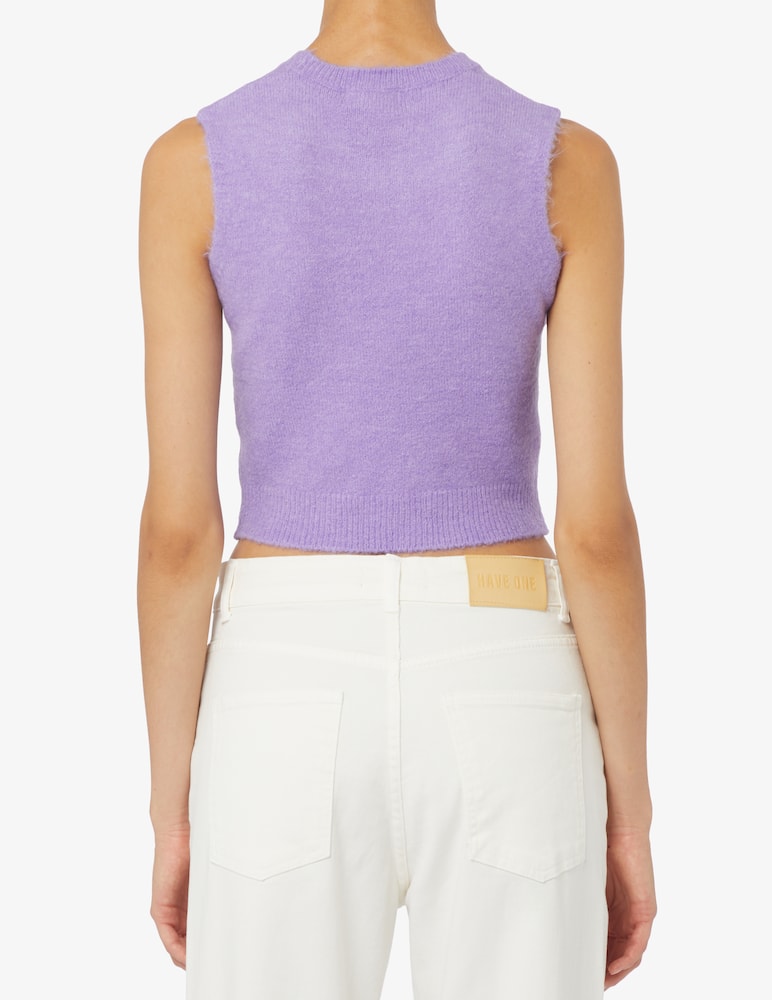 Rinascente Collection Pink Label Gilet crop rasato - immagine 3 Rinascente Collection Pink Label Gilet crop rasato - immagine 3