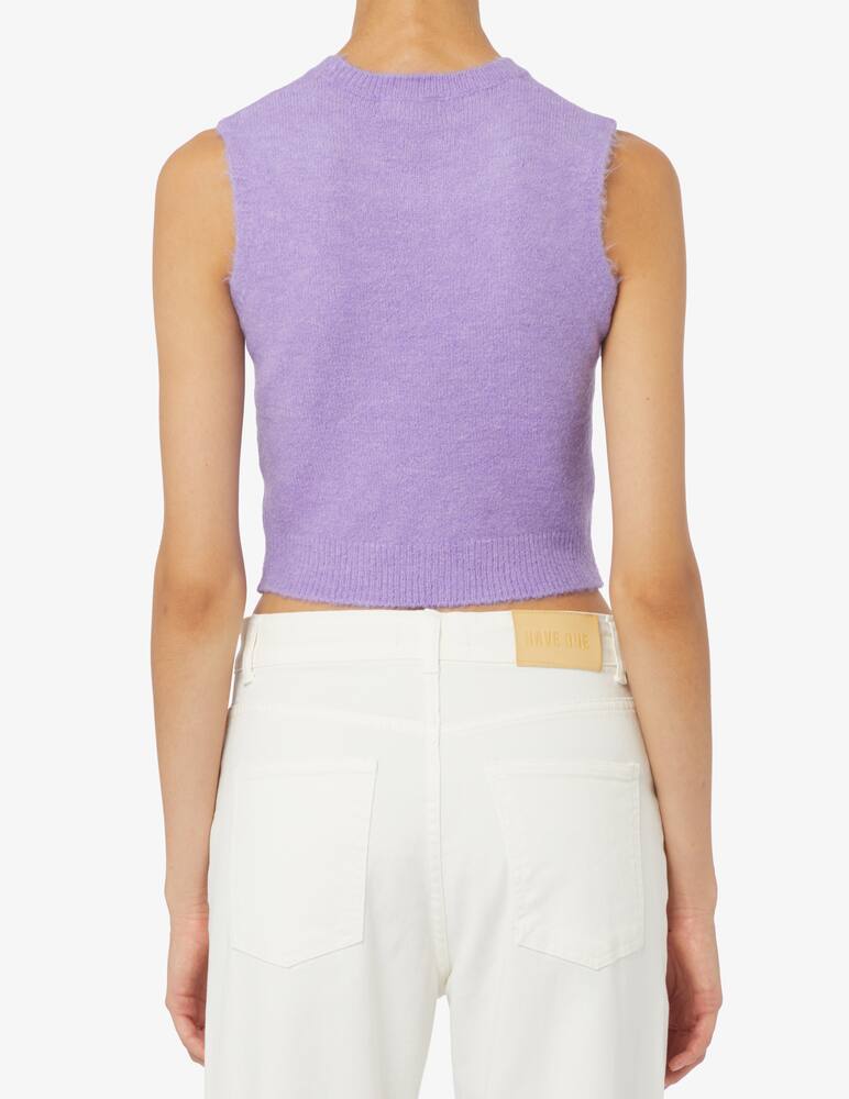 rinascente Rinascente Collection Pink Label Gilet crop rasato