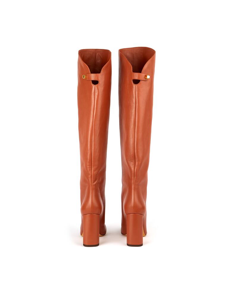 rinascente Maison Skorpios Adriana leather knee-high boots - brown