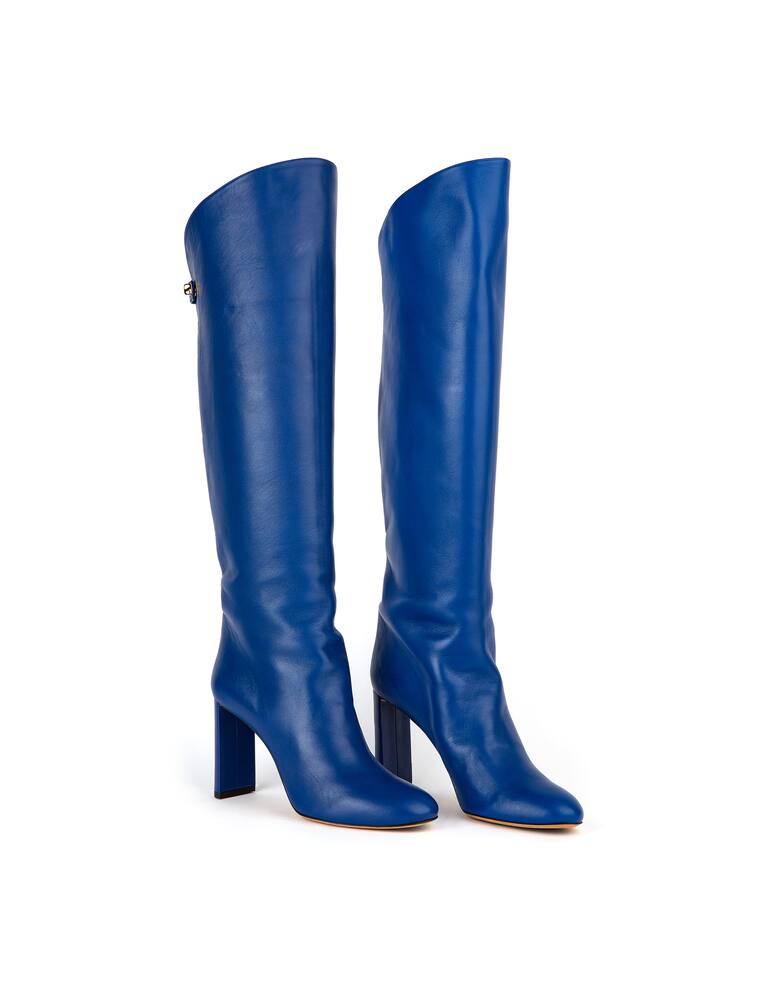 rinascente Maison Skorpios Stivali al ginocchio in pelle Adriana - blu