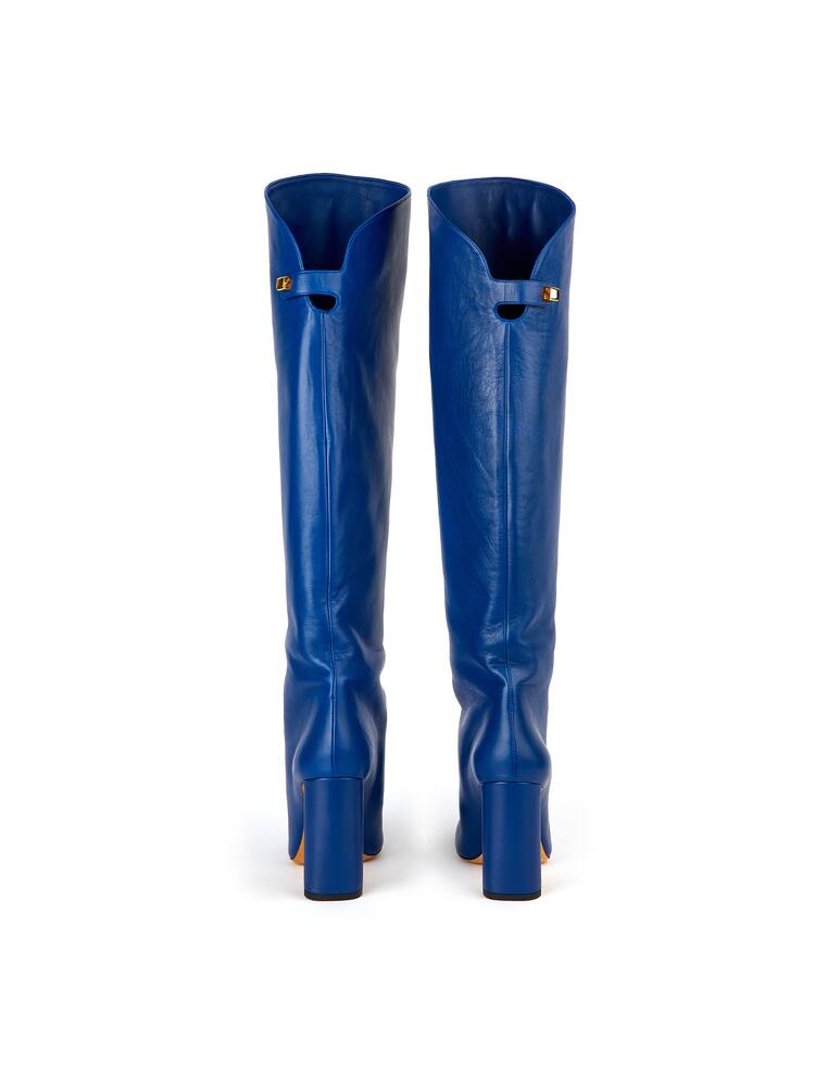 rinascente Maison Skorpios Stivali al ginocchio in pelle Adriana - blu