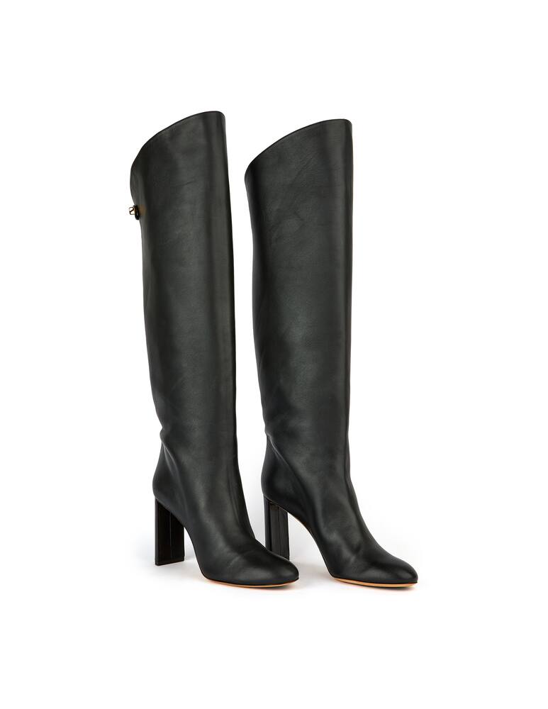 rinascente Maison Skorpios Stivali al ginocchio in pelle Adriana - nero