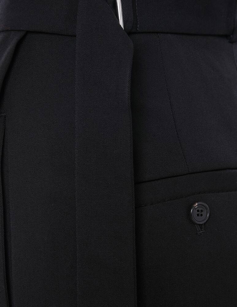 rinascente JW Anderson Buckle wide leg trousers - black