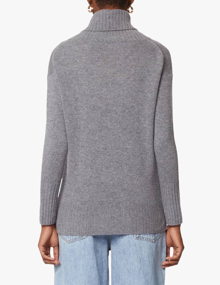 rinascente Pure Cashmere Maglione a costa con collo ampio