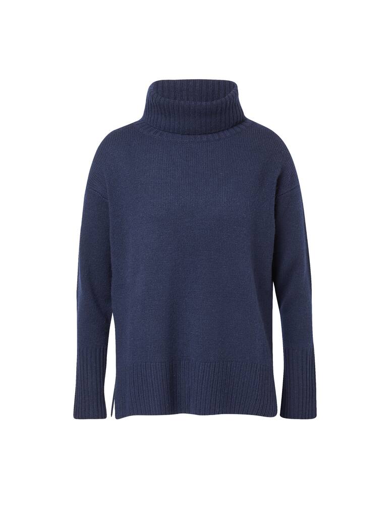 rinascente Pure Cashmere Ribbed sweater with wide neck