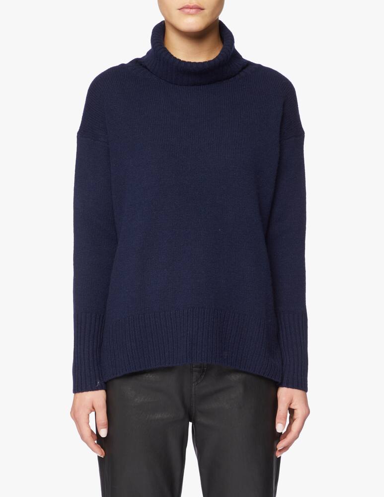 rinascente Pure Cashmere Ribbed sweater with wide neck
