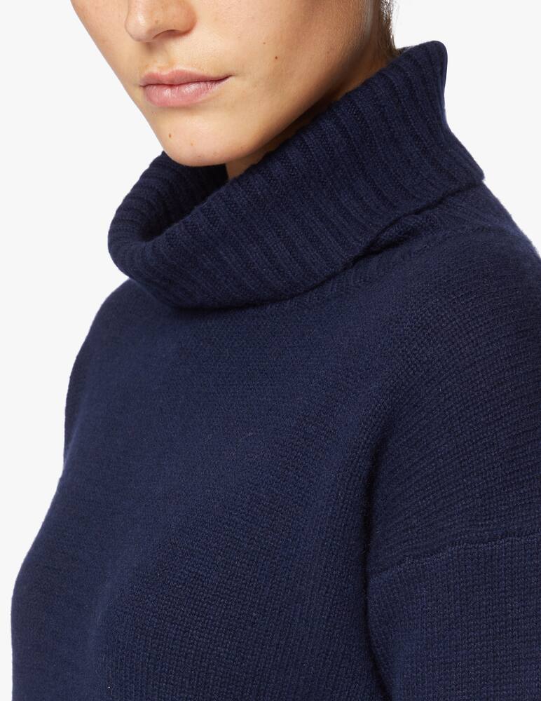 rinascente Pure Cashmere Ribbed sweater with wide neck