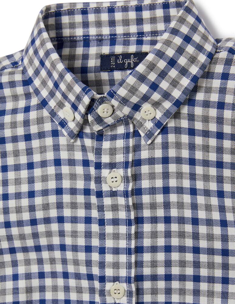 Il Gufo Checked cotton shirt - picture 3
