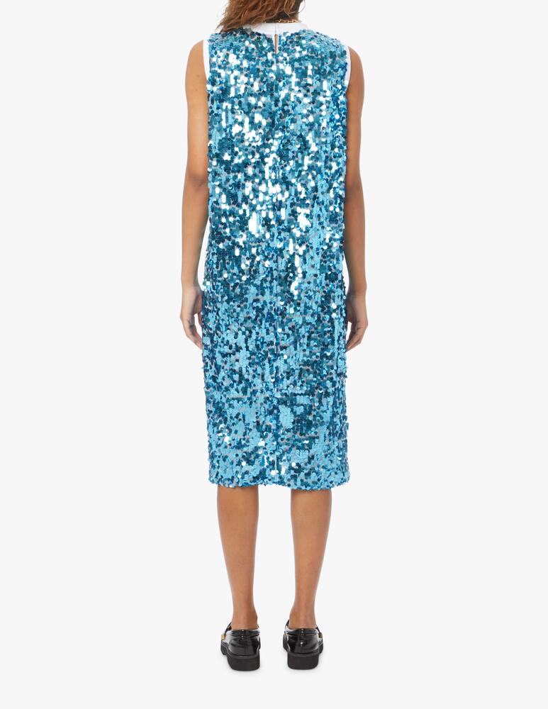 rinascente Plan C Vestito midi con paillettes - blu