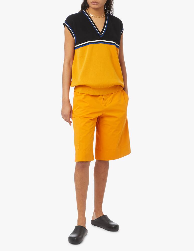 Plan C Sleeveless cotton top - Orange - picture 2 Plan C Sleeveless cotton top - Orange - picture 2