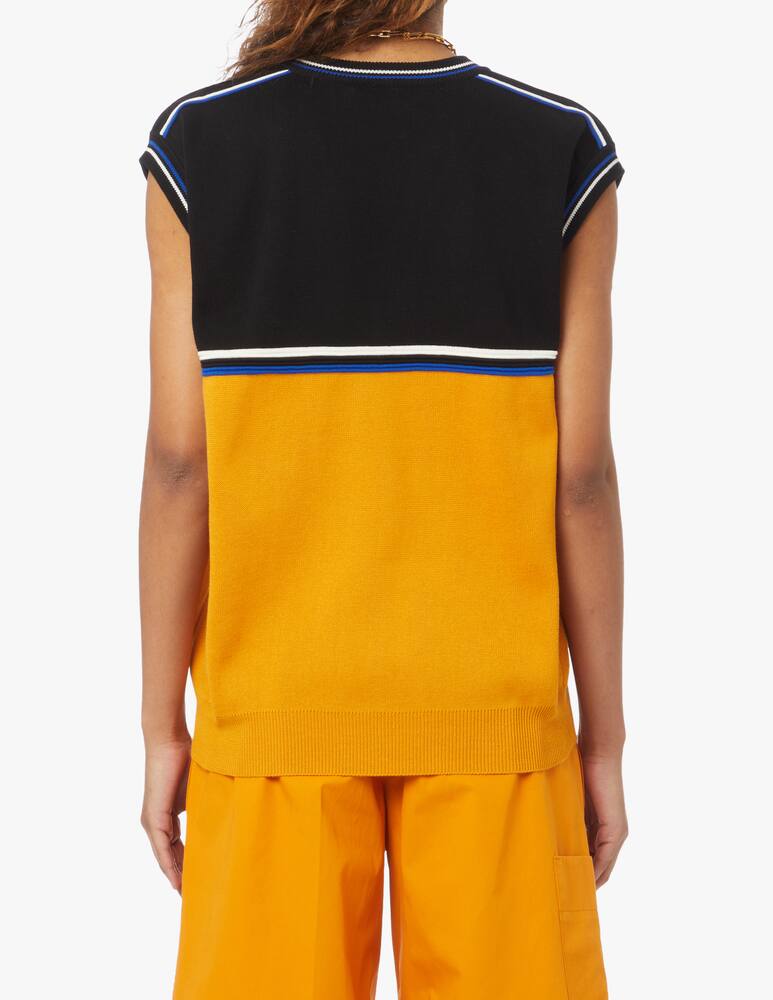 Plan C Sleeveless cotton top - Orange - picture 3 Plan C Sleeveless cotton top - Orange - picture 3