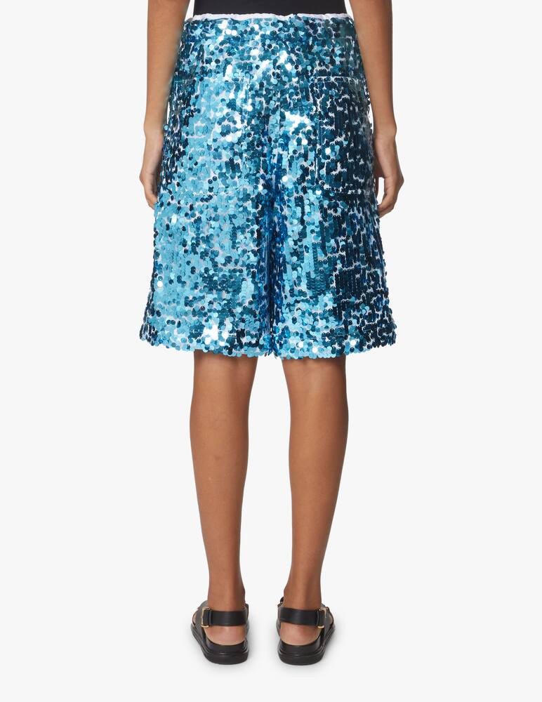 rinascente Plan C Bermuda con paillettes - blu