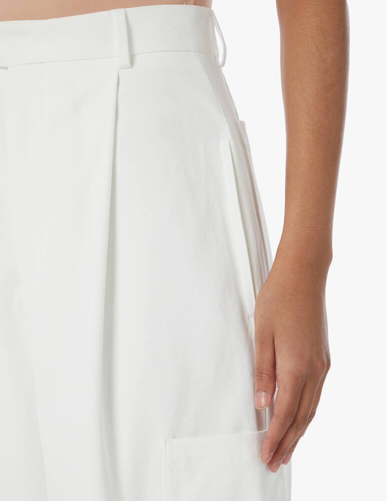 rinascente Plan C Wide-leg high rise jeans - white