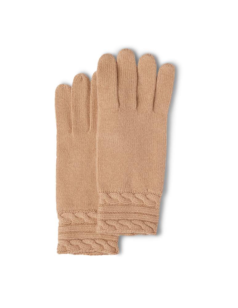 rinascente Pure Cashmere Guanti corti con trecce polso
